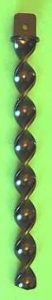 1½" x 19" flanged top ground anchor