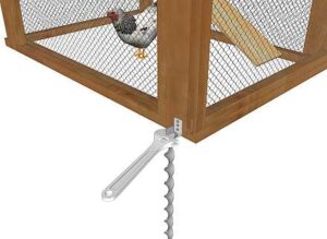 Removing chicken coop anchor