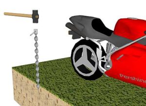 Fitting motorcycle anchor