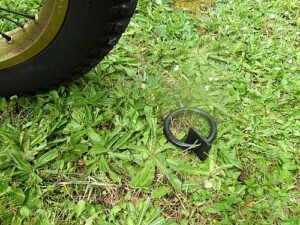 Ring anchor in ground