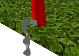 Anchoring a swing set - 3